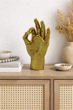 Load image into Gallery viewer, Gold "Ok" Hand Figure
