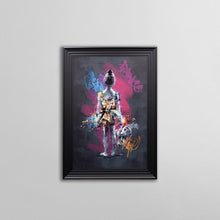 Load image into Gallery viewer, Graffiti La Danseuse et le Nounours Framed Wall Art
