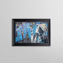 Load image into Gallery viewer, La Petite Fille et les Bulles Framed Wall Art
