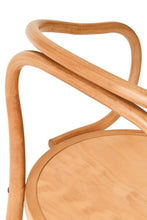 Load image into Gallery viewer, Wooden chair with curved backrest on a white background
