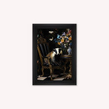 Load image into Gallery viewer, Luxury Velvet Art Print - Stately Home Curiosity Badger Framed Wall Art
