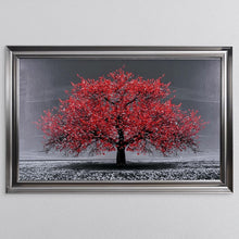 Load image into Gallery viewer, Red Cherry Tree Framed Wall Art
