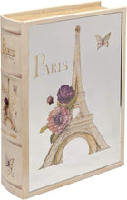 Load image into Gallery viewer, Mirrored Front Secret Storage Book Box - Eiffel Tower Paris Design
