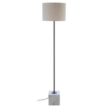 Load image into Gallery viewer, Floor lamp with a marble base on a white background

