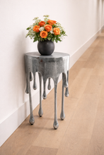 Load image into Gallery viewer, Decorative side table with a unique design on a wooden floor.
