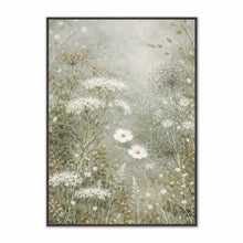 Load image into Gallery viewer, Framed artwork of wildflowers on a textured background
