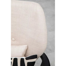 Load image into Gallery viewer, Stockholm Beige Chair With Black Wooden Frame
