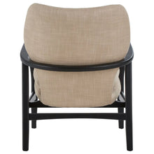 Load image into Gallery viewer, Stockholm Beige Chair With Black Wooden Frame
