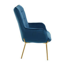 Load image into Gallery viewer, Stockholm Blue Velvet Chair
