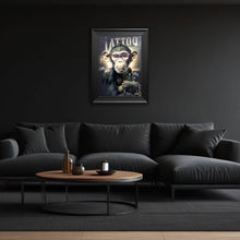 Load image into Gallery viewer, Tattooist Monkey By Sylvain Binet Framed Wall Art
