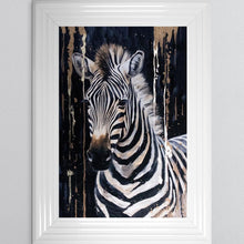 Load image into Gallery viewer, Ziggy Zebra Framed Wall Art
