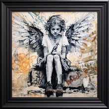 Load image into Gallery viewer, L'ange et L'oiseau Framed Wall Art
