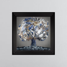 Load image into Gallery viewer, Blue Mystic Tree Framed Wall Art 75*75cm
