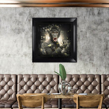 Load image into Gallery viewer, Cocktail Monkey Framed Wall Art 90*90cm
