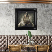 Load image into Gallery viewer, Hippo Framed Wall Art
