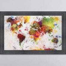 Load image into Gallery viewer, Multicoloured Paint Splatter Framed Wall Art 114*74cm
