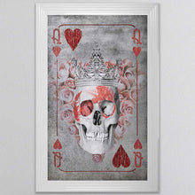Load image into Gallery viewer, Queen Of Hearts Playing Card Framed Wall Art
