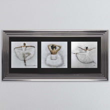 Load image into Gallery viewer, Ballerina Triptych Framed Wall Art
