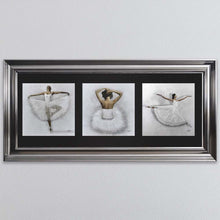 Load image into Gallery viewer, Ballerina Triptych Framed Wall Art
