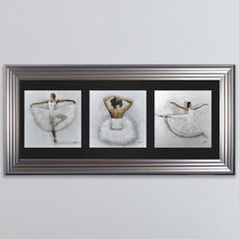 Load image into Gallery viewer, Ballerina Triptych Framed Wall Art
