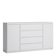 Load image into Gallery viewer, Fribo 2 door 4 drawer wide sideboard in White

