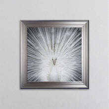 Load image into Gallery viewer, Albino Peacock framed wall art
