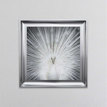 Load image into Gallery viewer, Albino Peacock framed wall art
