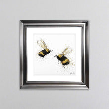 Load image into Gallery viewer, Bee Love framed wall art.

