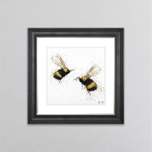 Load image into Gallery viewer, Bee Love framed wall art.
