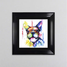 Load image into Gallery viewer, Multicoloured French Bulldog Framed Wall Art
