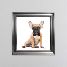 Load image into Gallery viewer, Brown Frenchie Wearing A Black Bow Tie Framed Wall Art
