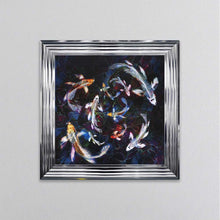 Load image into Gallery viewer, Colourful Koi Pond Framed Wall Art
