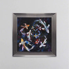 Load image into Gallery viewer, Colourful Koi Pond Framed Wall Art
