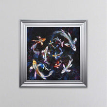 Load image into Gallery viewer, Colourful Koi Pond Framed Wall Art
