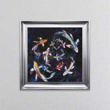 Load image into Gallery viewer, Colourful Koi Pond Framed Wall Art
