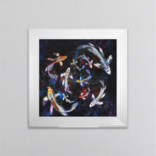 Load image into Gallery viewer, Colourful Koi Pond Framed Wall Art
