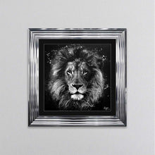 Load image into Gallery viewer, Lion Grey Framed Wall Art
