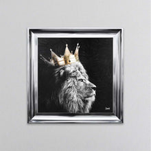 Load image into Gallery viewer, Lion King Of The Jungle Left Framed Wall Art
