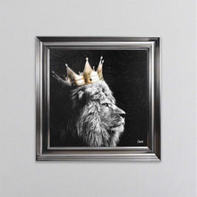 Load image into Gallery viewer, Lion King Of The Jungle Left Framed Wall Art
