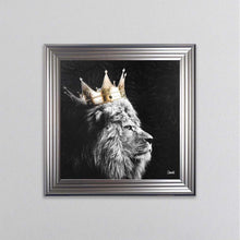 Load image into Gallery viewer, Lion King Of The Jungle Left Framed Wall Art
