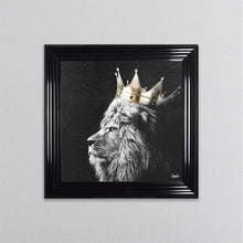 Load image into Gallery viewer, Lion King Of The Jungle Right Framed Wall Art
