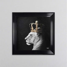 Load image into Gallery viewer, Lion Queen Of The Jungle Right Framed Wall Art

