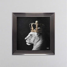 Load image into Gallery viewer, Lion Queen Of The Jungle Right Framed Wall Art
