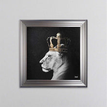 Load image into Gallery viewer, Lion Queen Of The Jungle Right Framed Wall Art
