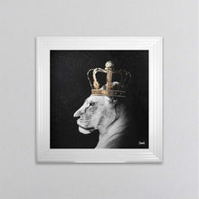 Load image into Gallery viewer, Lion Queen Of The Jungle Right Framed Wall Art
