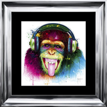 Load image into Gallery viewer, DJ Monkey Framed Wall Art
