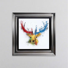 Load image into Gallery viewer, Colourful Stag Framed Wall Art
