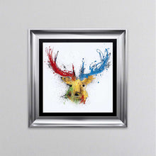 Load image into Gallery viewer, Colourful Stag Framed Wall Art
