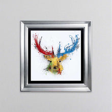 Load image into Gallery viewer, Colourful Stag Framed Wall Art

