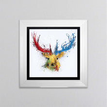 Load image into Gallery viewer, Colourful Stag Framed Wall Art
